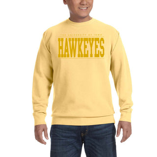 Iowa Monotone Bold CC Crewneck - Butter