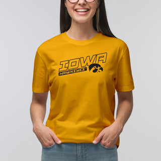 Iowa Warrior Slant T-Shirt - Gold