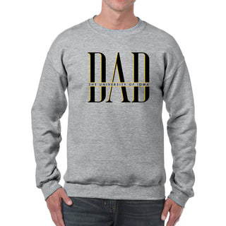 Iowa Classic Dad Crewneck - Sport Grey