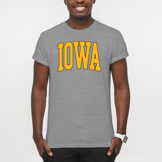 The University of Iowa Hawkeyes Mega Arch T-Shirt - Sport Grey