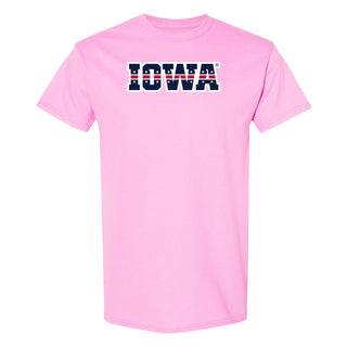 Iowa Hawkeyes Patriotic Wordmark T Shirt