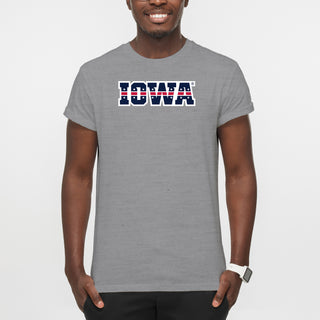 Iowa Hawkeyes Patriotic Wordmark T Shirt