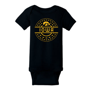 Iowa Sunny Circle Infant Creeper - Black