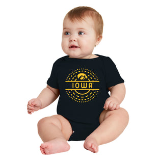 Iowa Sunny Circle Infant Creeper - Black