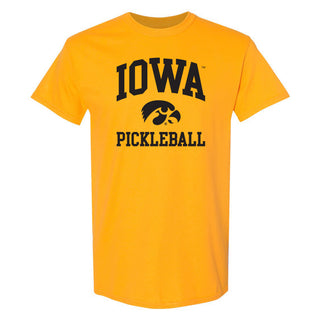 Iowa Hawkeyes Arch Logo Pickleball T-Shirt - Gold