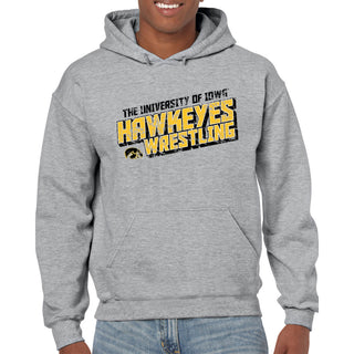 Iowa Wrestling Tech Hoodie - Sport Grey
