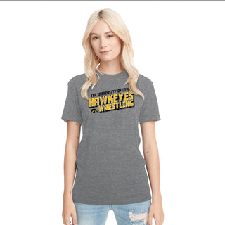 Iowa Wrestling Tech NLA Triblend T-shirt - Premium Heather