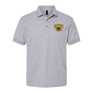 Iowa Arch Logo EMB Dryblend Jersey Polo