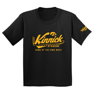 Iowa Wave Kinnick Home Youth T-Shirt - Black