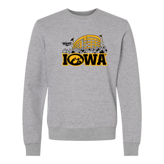 Iowa Crowd Wave JA BTB Crewneck - Oxford