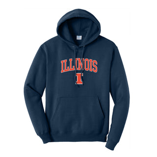 Illinois Arch Logo Tall Hoodie