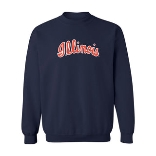 Illinois Script Logo Crewneck Sweatshirt