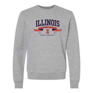 Illinois Ribbon Flight JA BTB Crewneck - Oxford