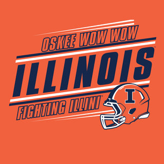 Illinois Fighting Illini Action Cheer T-Shirt - Orange