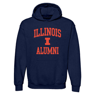 Illinois Arch Logo Alumni Hoodie - Navy