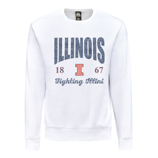 Illinois Giving Noise JA BTB Fleece Crewneck - White