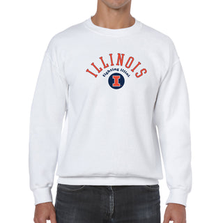 Illinois Old School Slam JA BTB Fleece Crewneck - White