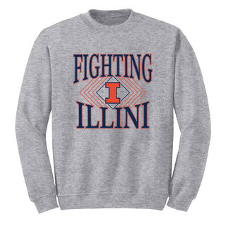 Illinois Diamond Victory JA BTB Fleece Crewneck - Oxford