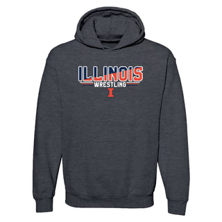 Illinois Wrestling Top Flight Hoodie - Dark Heather