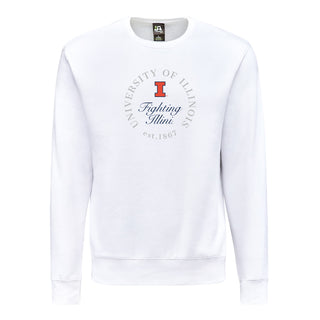 Illinois Roundabout BTB Crewneck - White