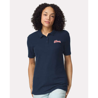 Illinois Script EMB Womens Softstyle Pique Polo