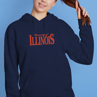 Illinois Classic Rally EMB JA BTB Fleece Hoodie - Navy