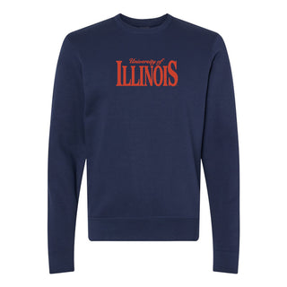 Illinois Classic Rally EMB JA BTB Fleece Crewneck - Navy