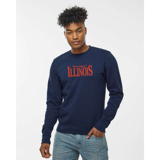 Illinois Classic Rally EMB JA BTB Fleece Crewneck - Navy