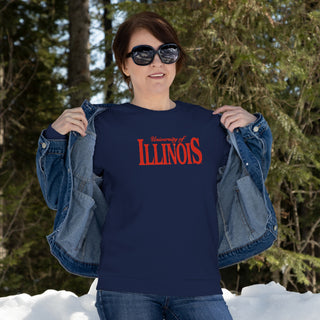 Illinois Classic Rally EMB JA BTB Fleece Crewneck - Navy