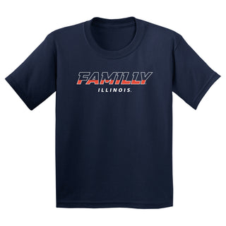 Illinois FAMILLY Youth T-Shirt - Navy