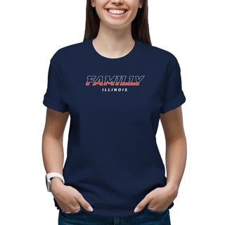 Illinois FAMILLY T-Shirt - Navy