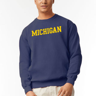 UGP Block Michigan Garment-Dyed Sweatshirt - True Navy