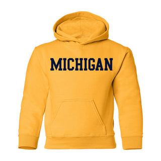 Michigan Basic Block Youth Hoodie