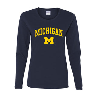 Michigan Arch Logo Womens Long Sleeve