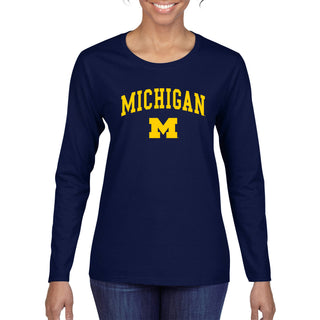 Michigan Arch Logo Womens Long Sleeve