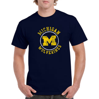 Michigan Distressed Circle Logo T-Shirt