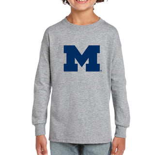 Michigan Primary Logo Youth Long Sleeve