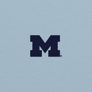 Michigan Block M EMB TravisMathew Oceanside Heather Polo