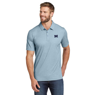 Michigan Block M EMB TravisMathew Oceanside Heather Polo