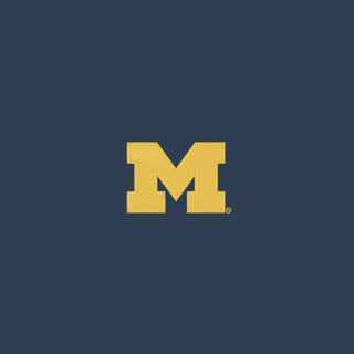 Michigan Block M EMB TravisMathew Newport 1/4-Zip Fleece - Blue Nights