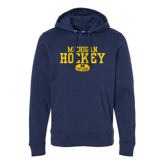 Michigan Hockey Puck Yost Arena JA BTB Hoodie - Navy