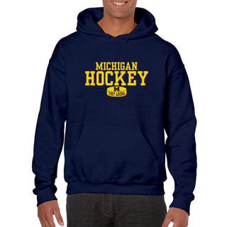 Michigan Hockey Puck Yost Arena JA BTB Hoodie - Navy