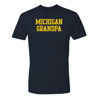 Michigan Basic Block Grandpa NLA T-Shirt - Midnight Navy