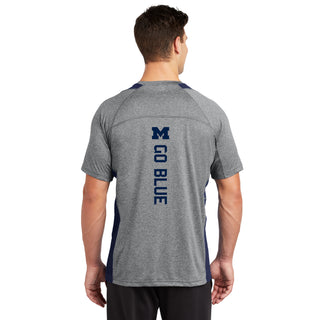 Michigan Novamentum Colorblock Contender T-Shirt - Vtg Heather/Navy