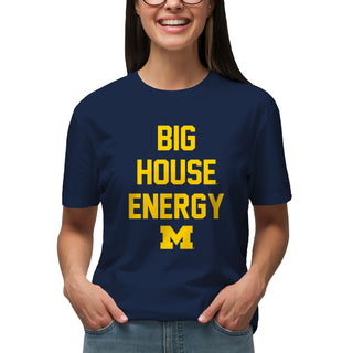 Michigan Big House Energy T-Shirt - Navy