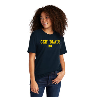 Michigan Go Blue German NLA T-Shirt - Midnight Navy