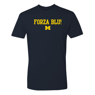 Michigan Go Blue Italian NLA T-Shirt - Midnight Navy