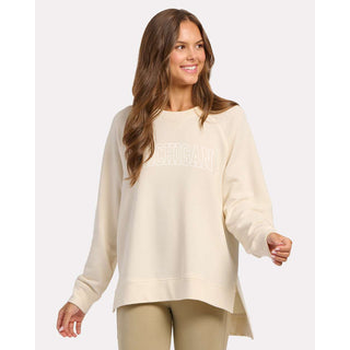 Michigan Tonal Arch Womens Harlow Pullover - Natural