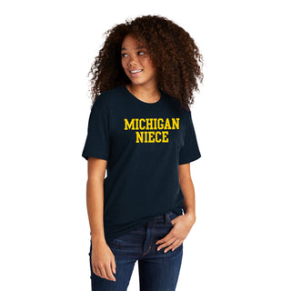 Michigan Basic Block Niece NLA T-Shirt - Midnight Navy