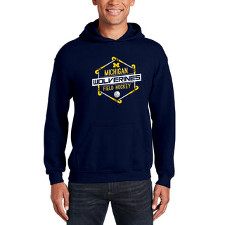 Michigan Wolverines Field Hockey Hex Hoodie - Navy